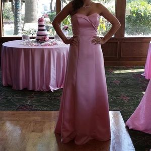 Pretty in Pink Alfred Angelo Bridesmaid Dress